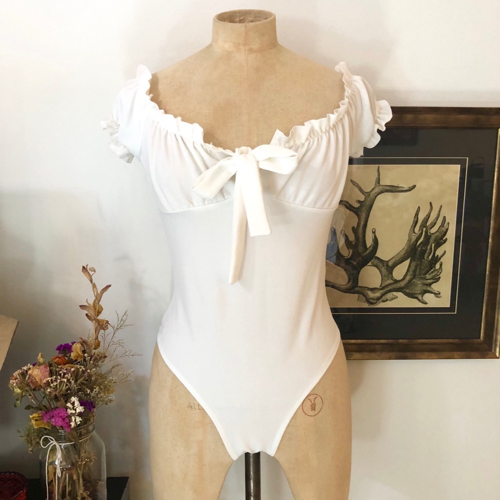 Milkmaid style bodysuit